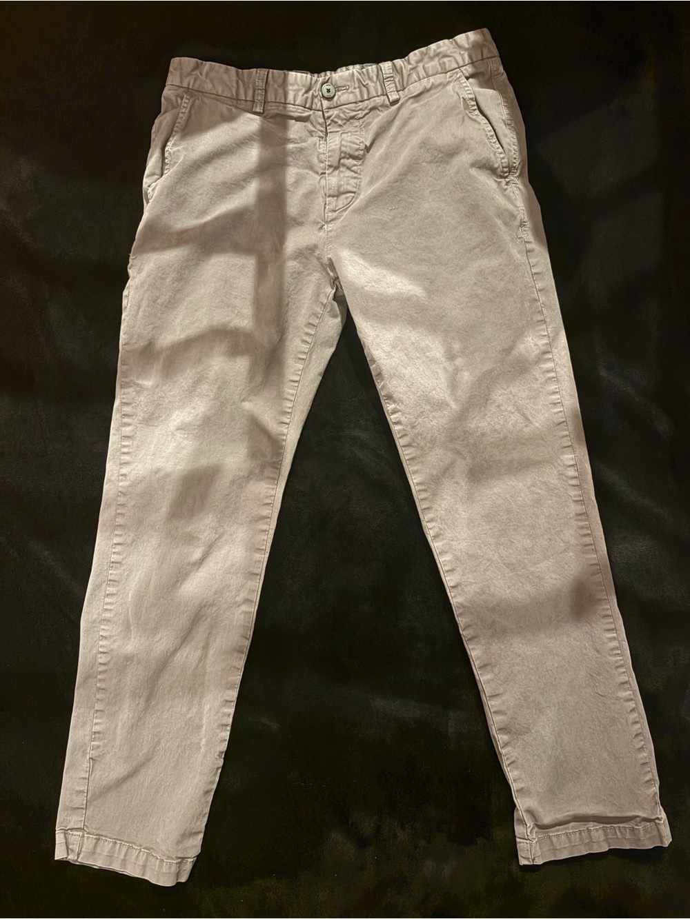 Men's HUGO Gray Chino 32x32